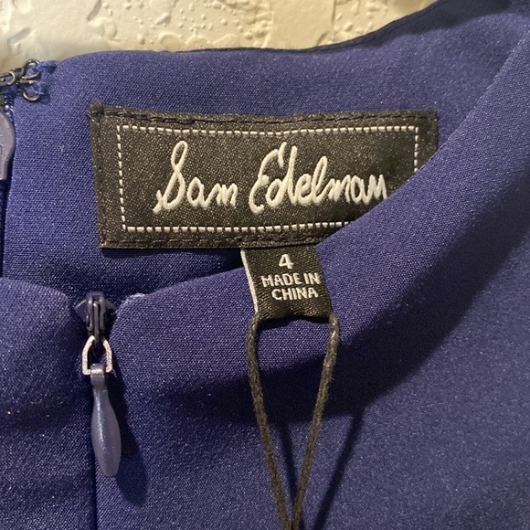 SAM Edelman Colorblock, Front & Back Zipper Sheath Dress - Picture 3 of 14